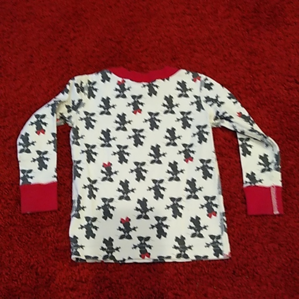 Hanna Anderson Disney Minnie Mouse Pajamas Cream/Red/Black Size 18-24 Months - Picture 8 of 14